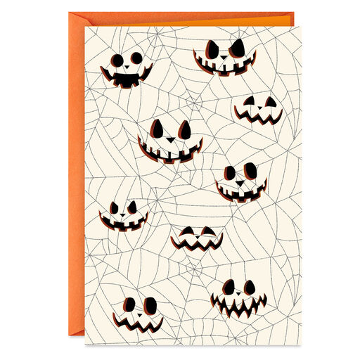 Spiderweb Smiles Halloween Card, 