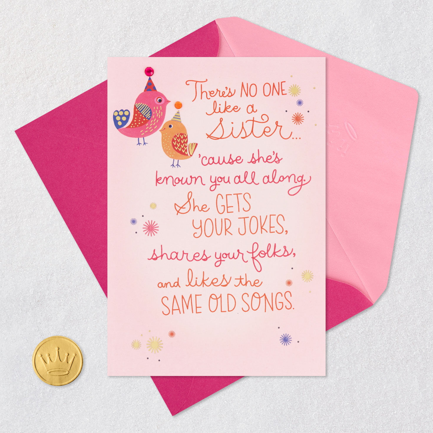 There's No One Like a Sister Birthday Card for only USD 5.99 | Hallmark