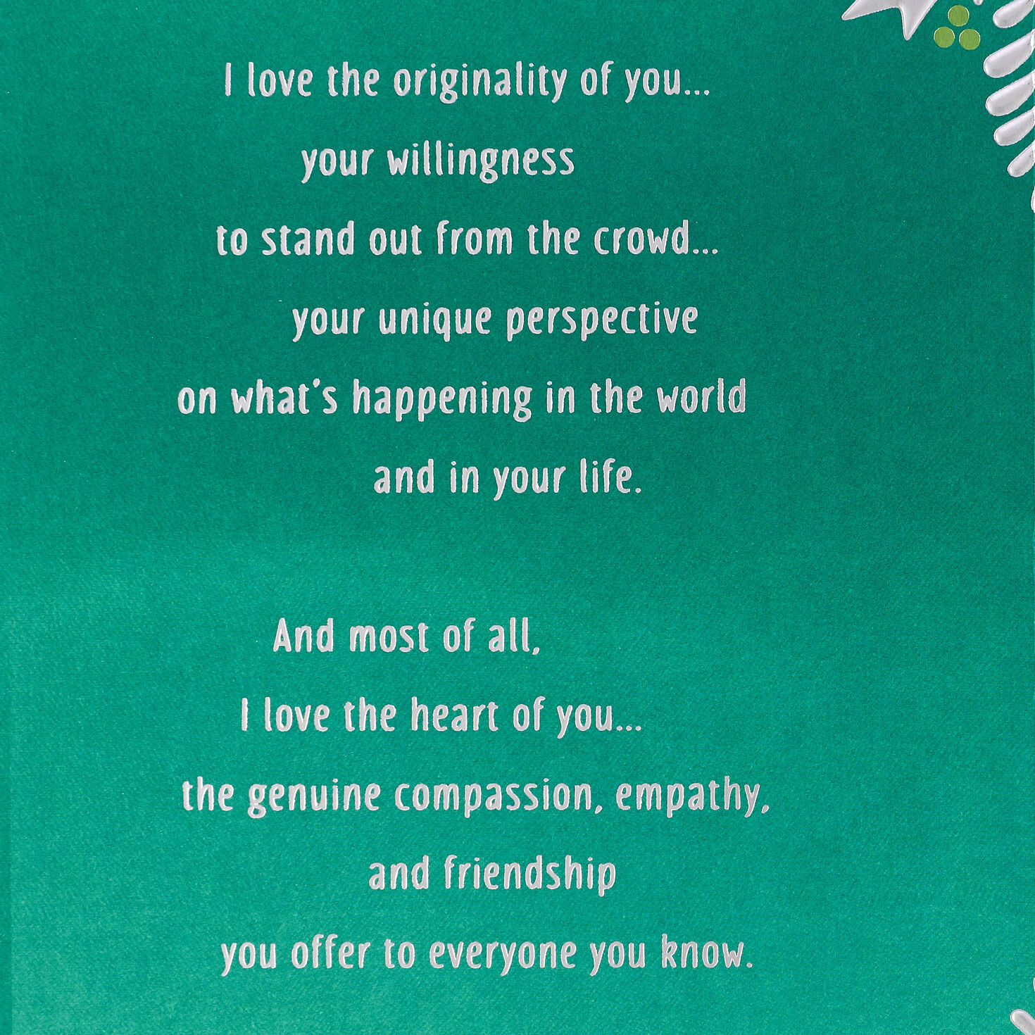 What I Love About You Christmas Card for Daughter, , large image number 2