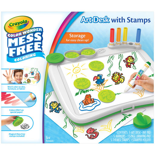 Crayola Color Wonder Art Desk Coloring Set, 