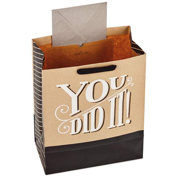 You Did It Large Gift Bag With Tissue, 13", , large image number 2