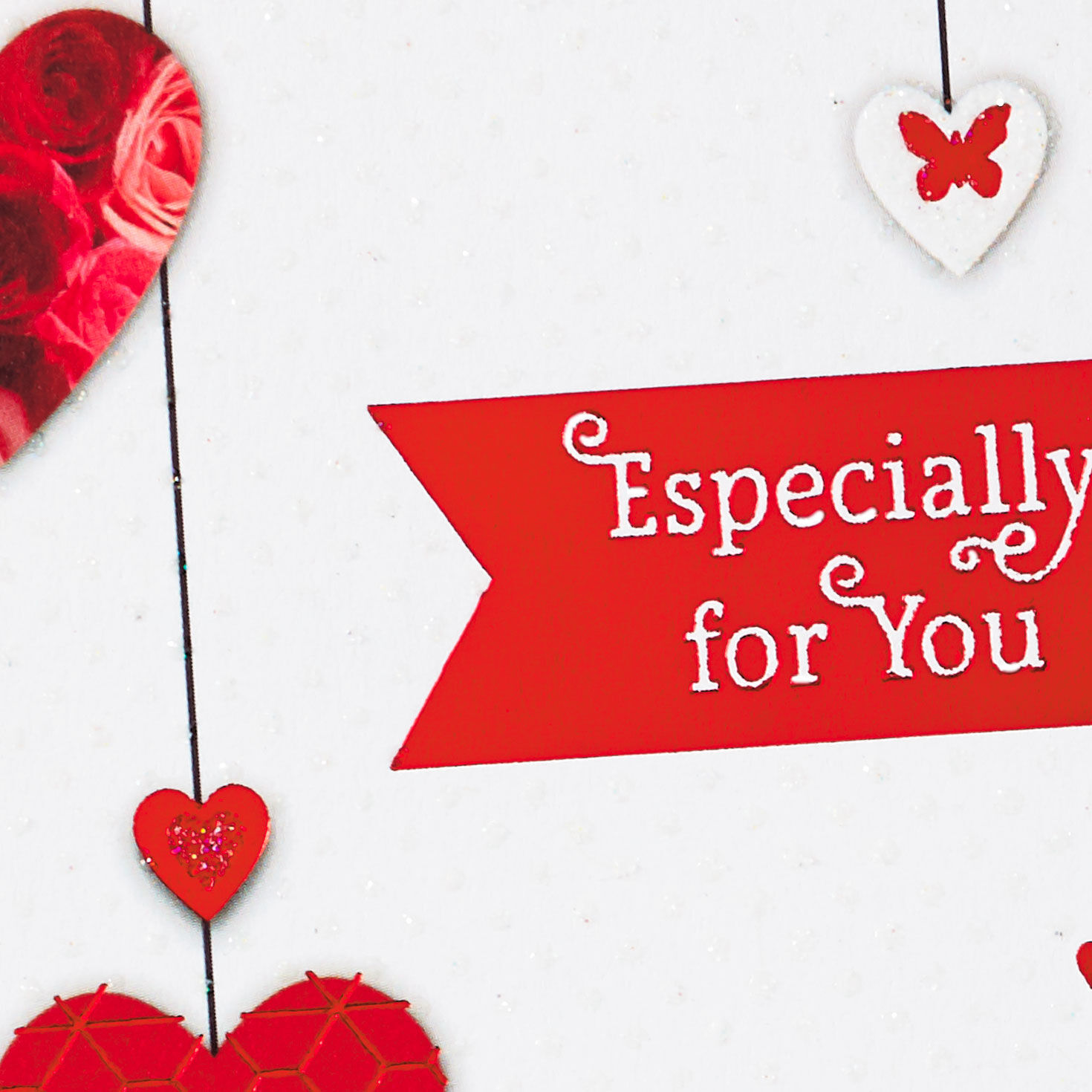 String of Hearts Valentine's Day Cards Card Front Detail image number 3