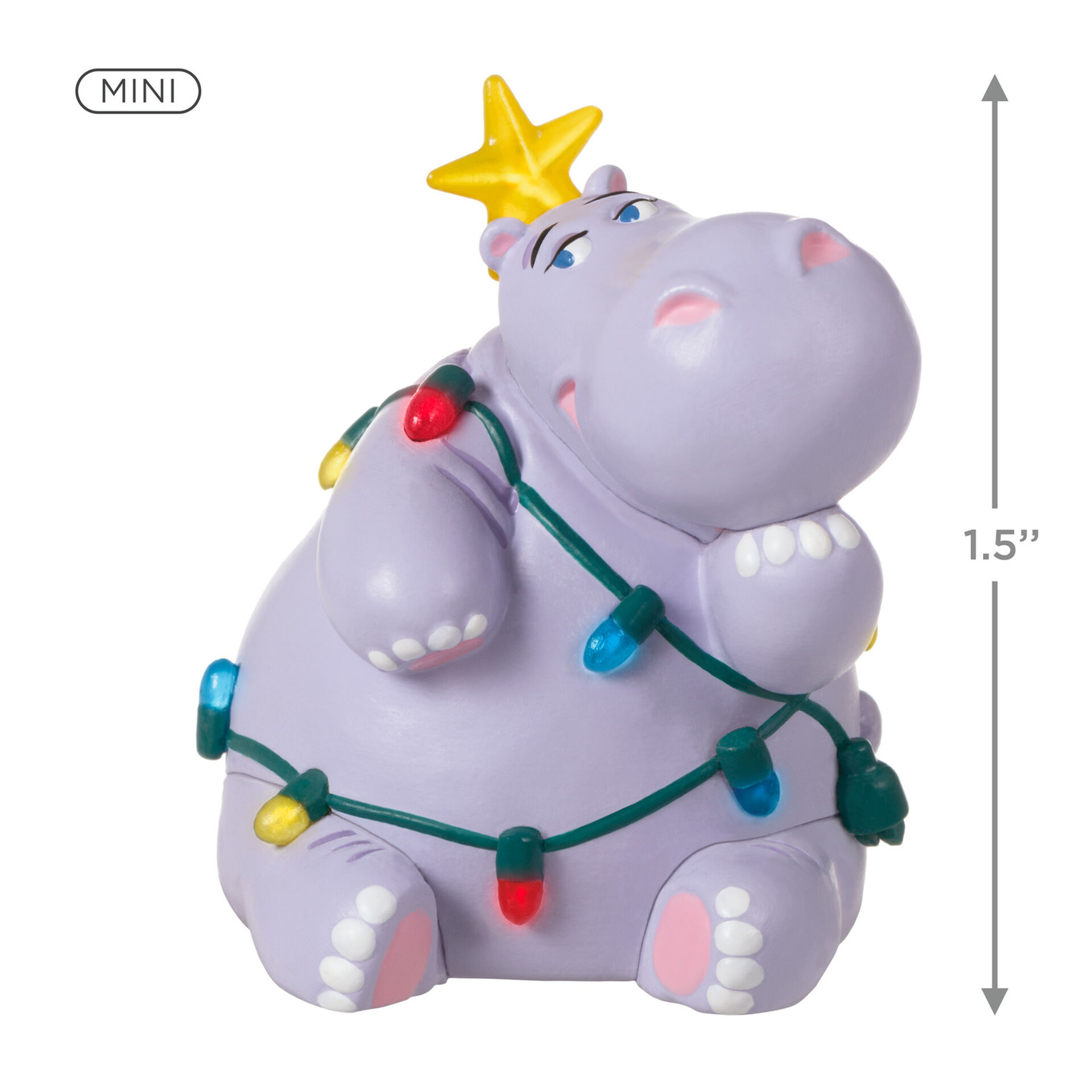 Hippopotamus Gift Box Christmas Ornament DELIGHTFUL!