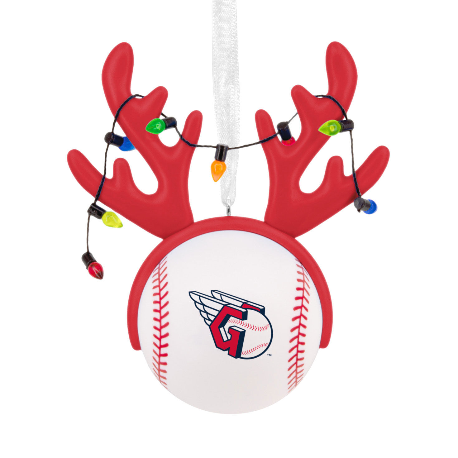 MLB Cleveland Guardians™ Reindeer Baseball Hallmark Ornament