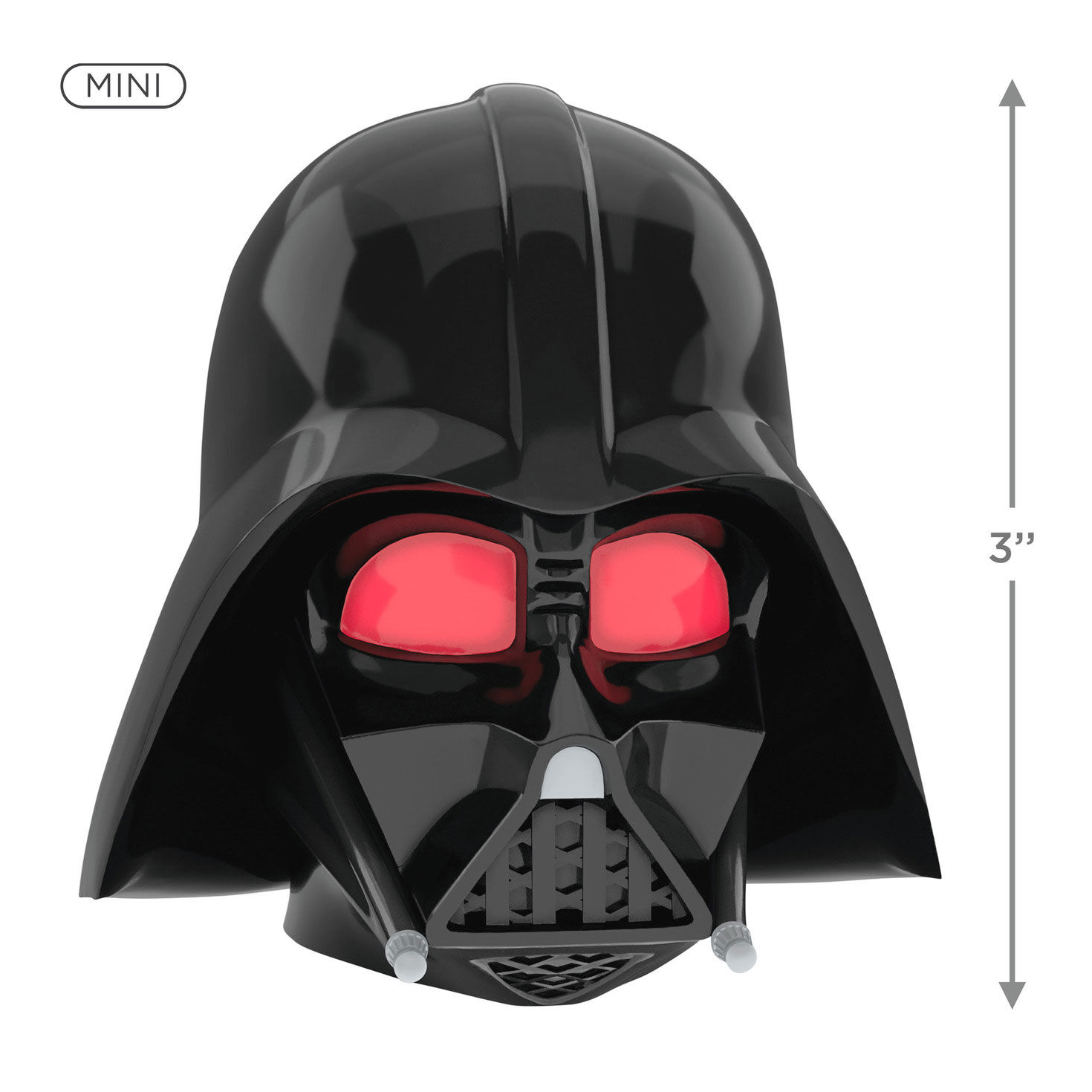 Darth Vader Keepsake Mini Tree Topper With Lights measurement image number 3