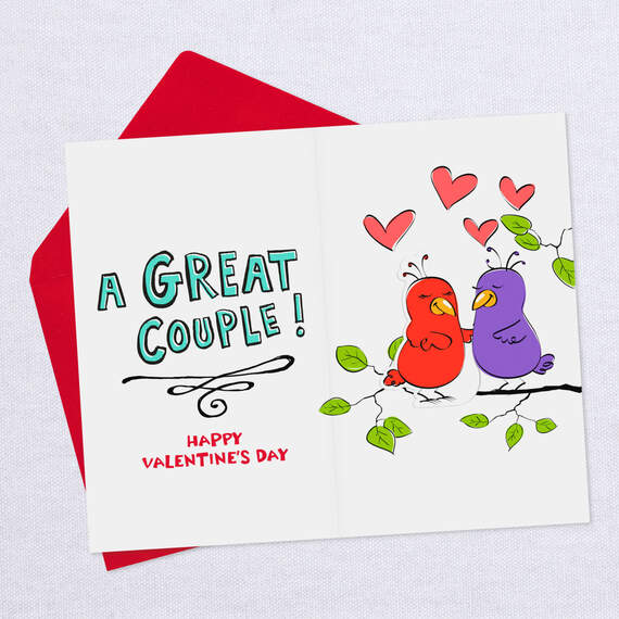 Two Birds Pop Up Valentine's Day Card for Couple, , large image number 3