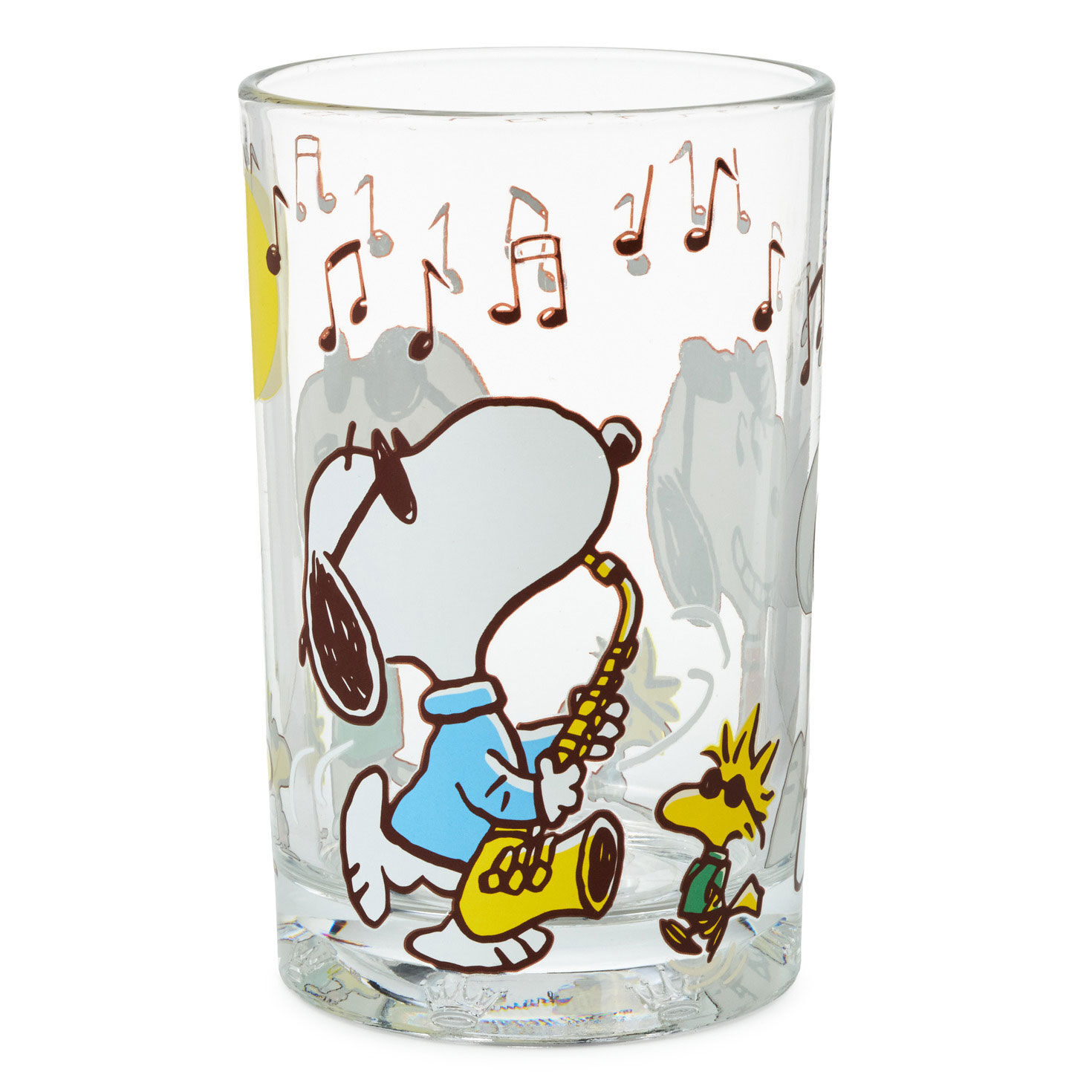 Colored Illustrations Peanuts Snoopy Drinking Glass back image number 2