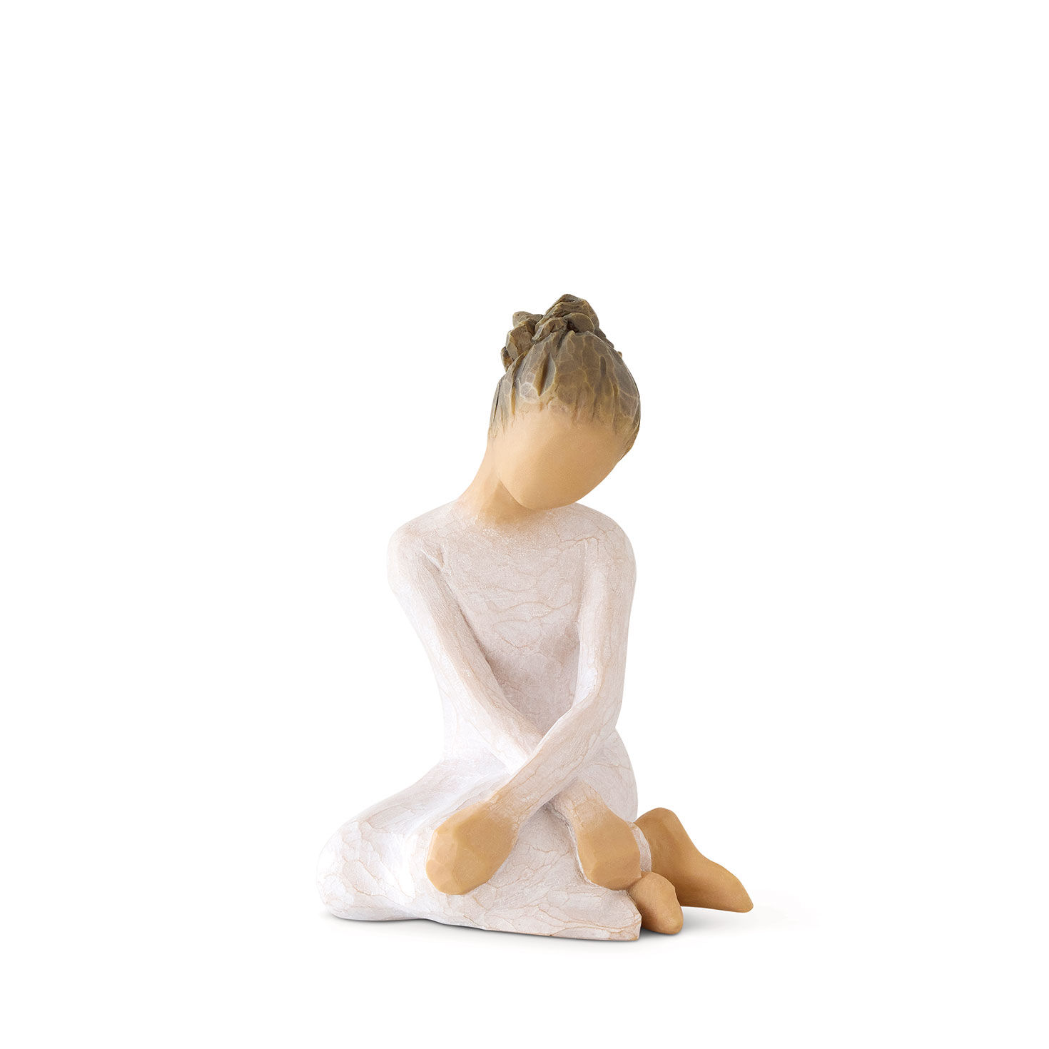 Willow Tree Serenity Sitting Girl Figurine, 3.5"