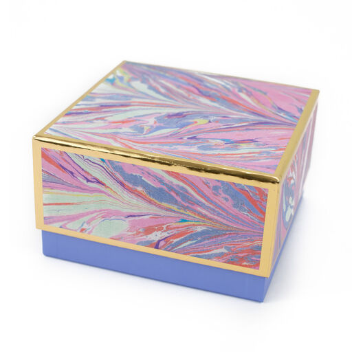 Pastel Marbled 7x7 Medium Square Gift Box, 