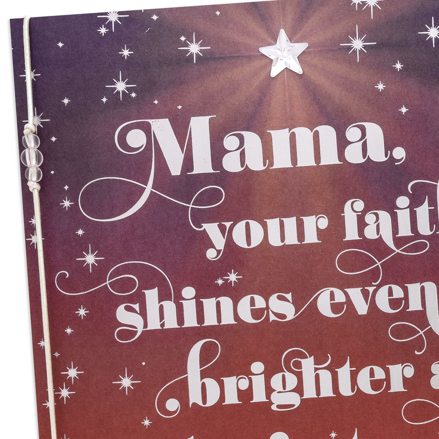 Nativity Silhouette Christmas Card for Mom Card Front Detail image number 5