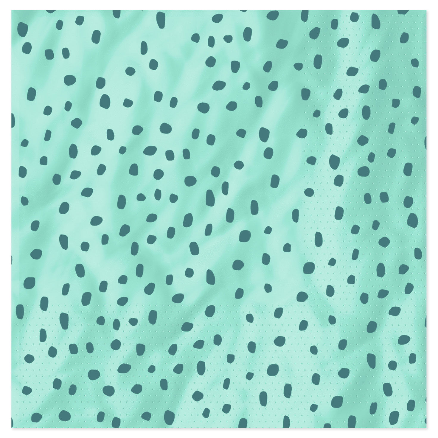 Aqua With Green Dots Dinner Napkins, Set of 16 for only USD 4.99 | Hallmark