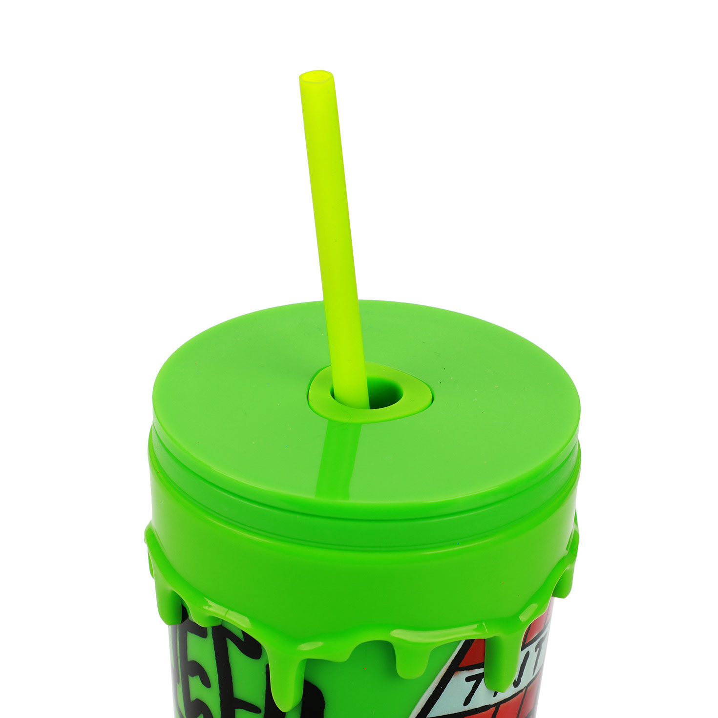 Minecraft Creeper Green Graffiti Plastic Cup detail image number 4