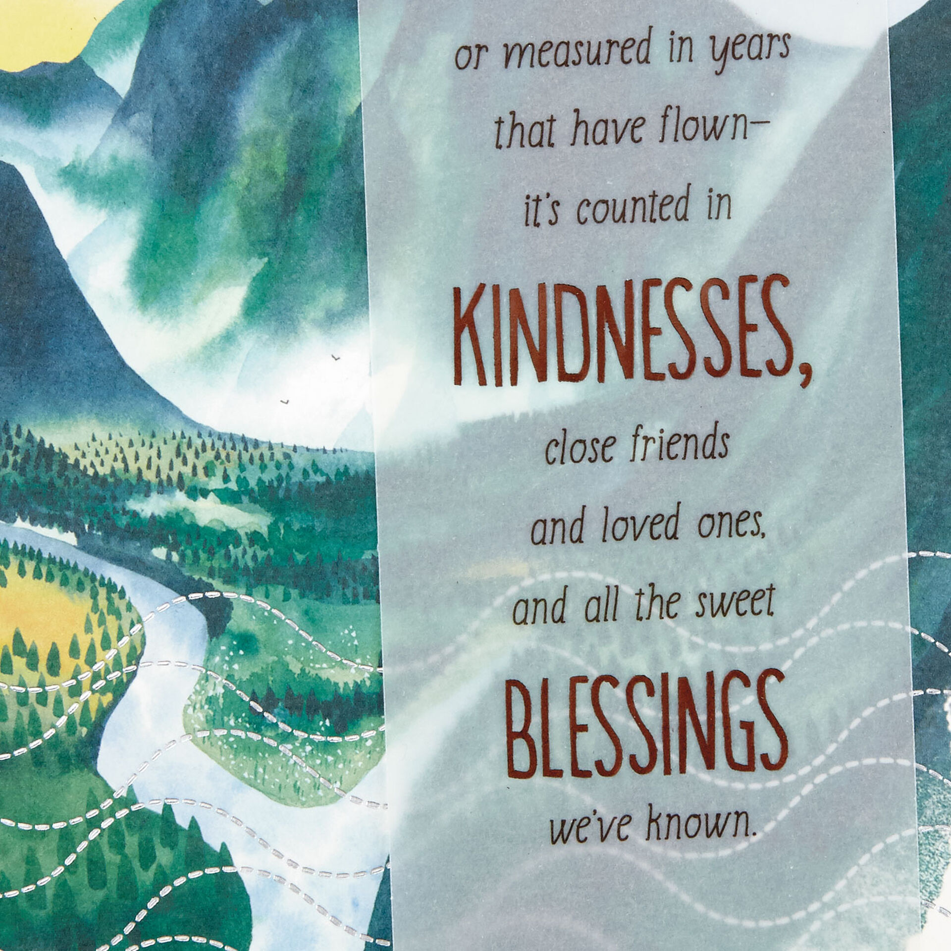 Blessings of Life Mountain Vista Birthday Card - Greeting Cards - Hallmark