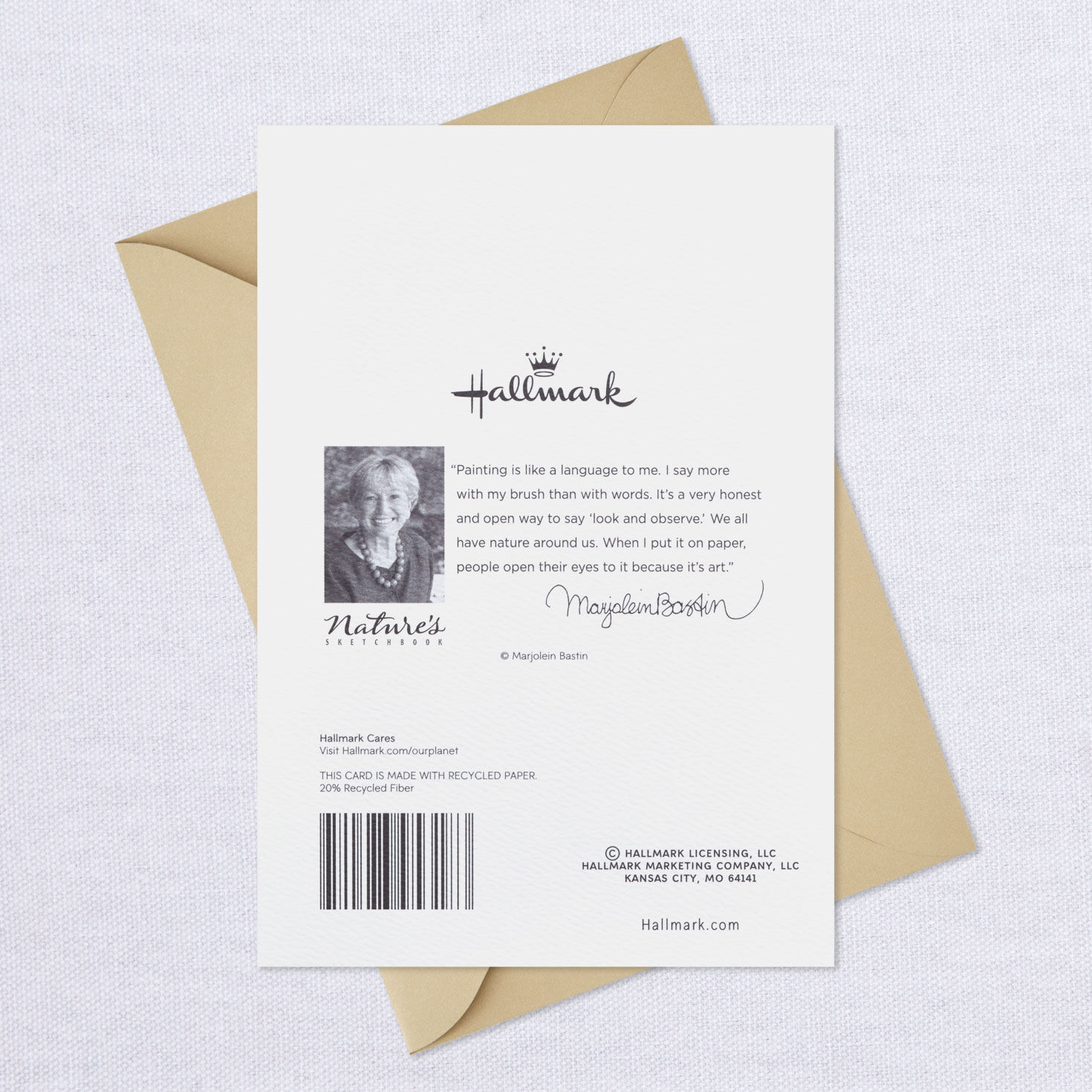 Marjolein Bastin Wreath With Butterflies Sympathy Card, , large image number 7