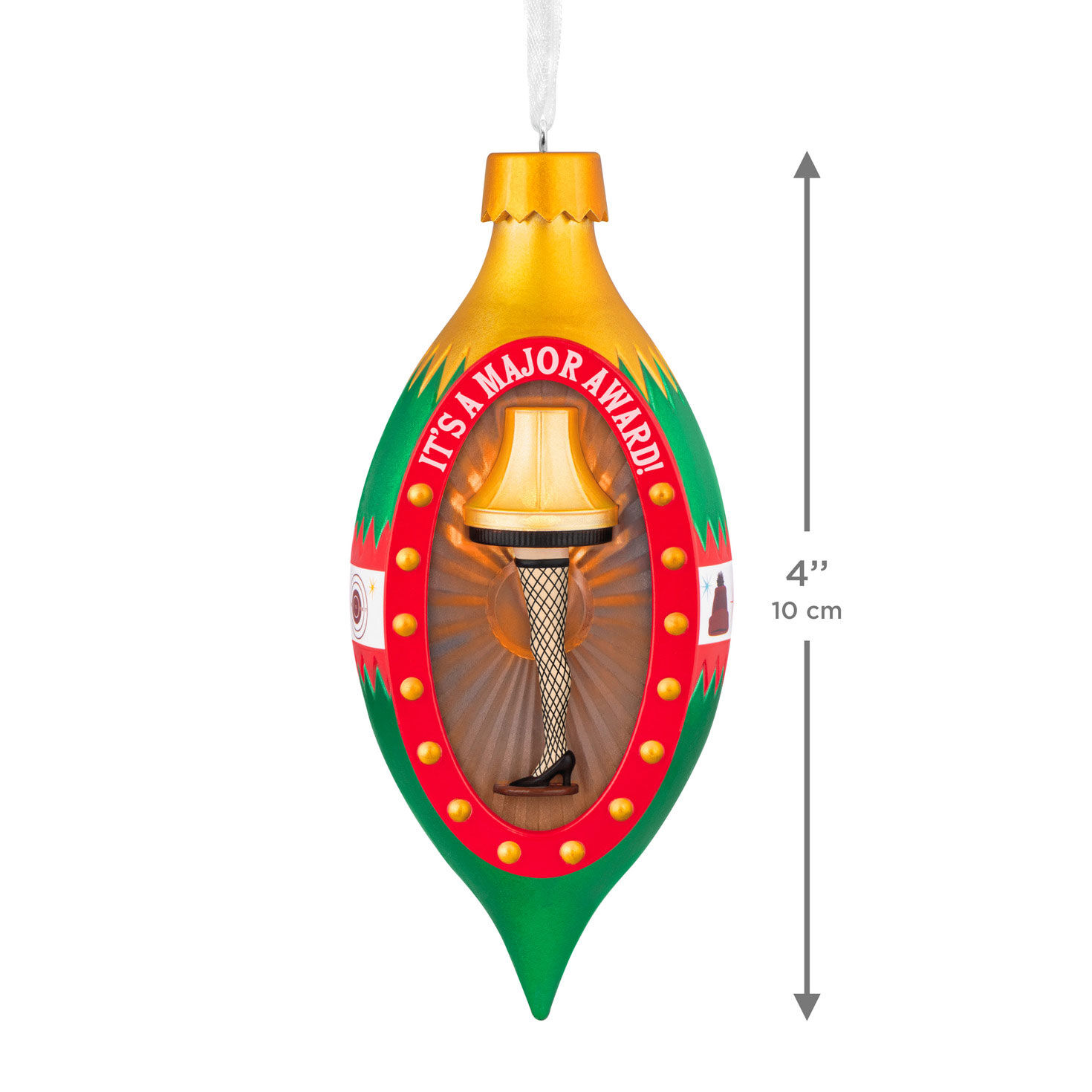 A Christmas Story Leg Lamp Keepsake Ornament measurement image number 3