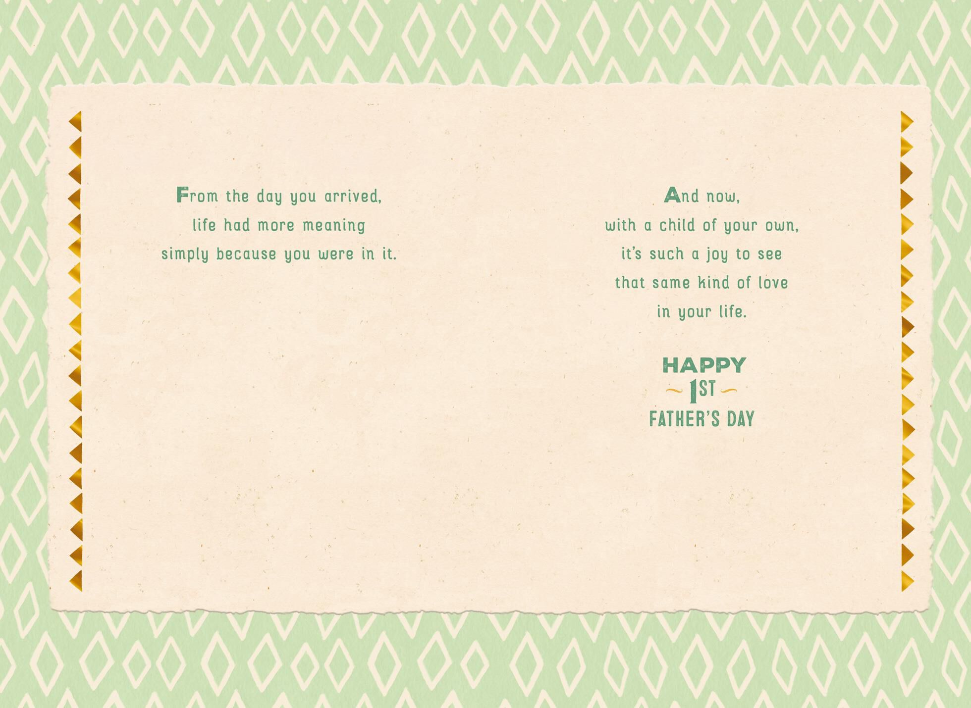 Papa Bear and Cub First Father's Day Card for Son