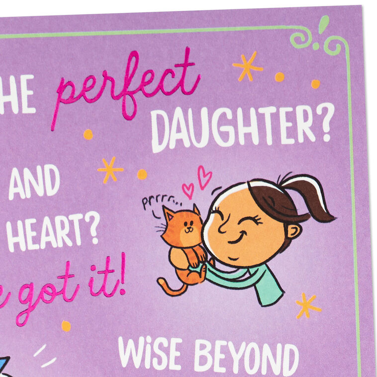 You're the Perfect Daughter Funny Birthday Card, , large image number 5