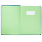 Turquoise Faux Leather Notebook With Pen, , large image number 3