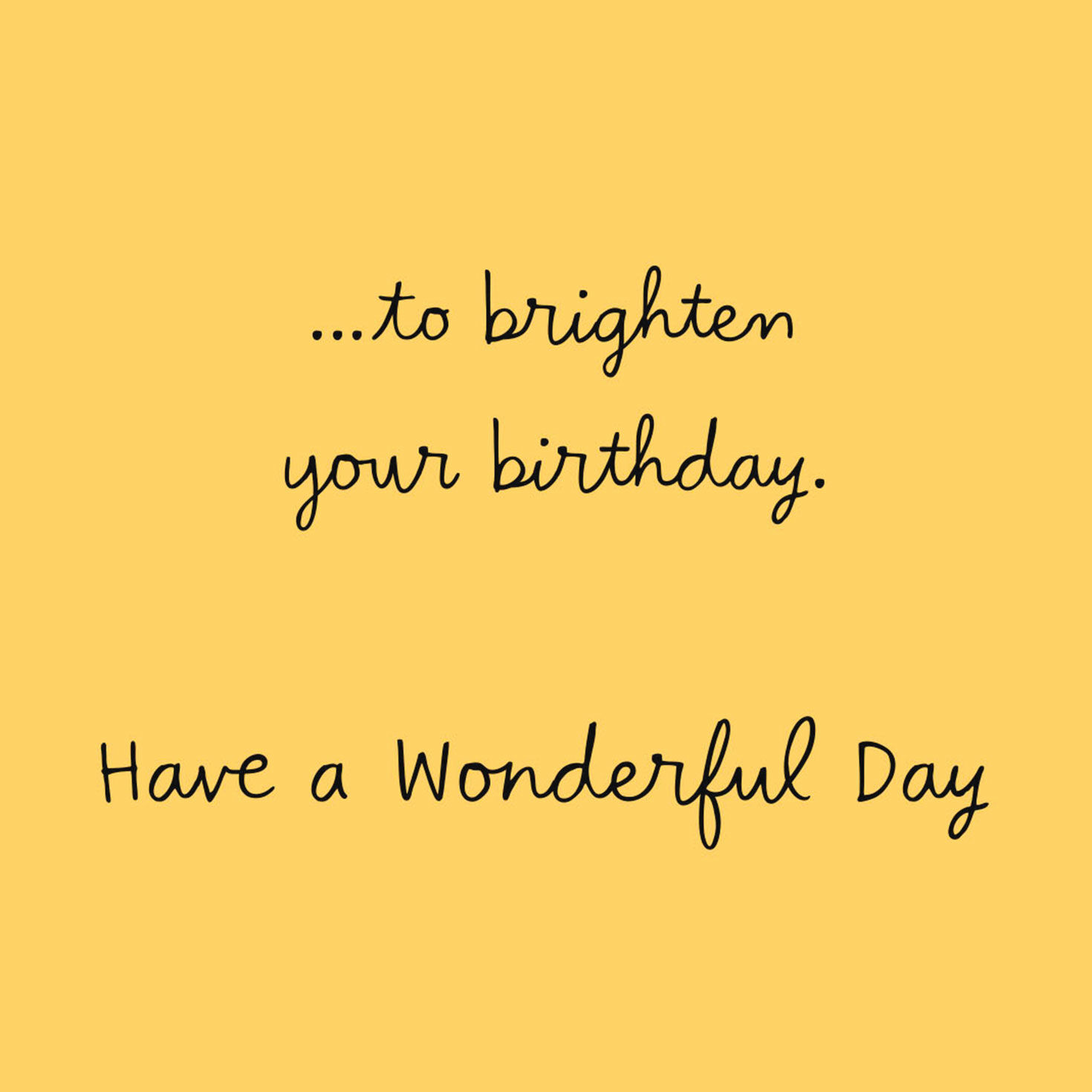 Sending You Sunny Thoughts Birthday Card, , large image number 2