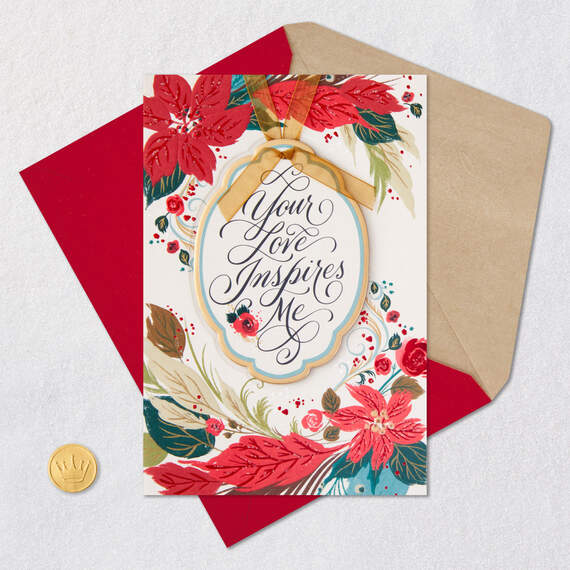 Your Love Inspires Me to Be a Better Man Christmas Card With Decoration, , large image number 7