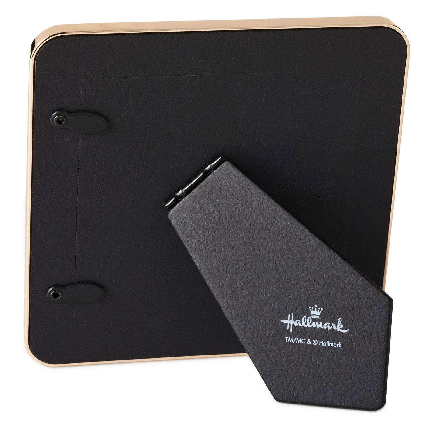 Red Enameled Metal Baby's First Christmas 4x4 Frame back image number 2