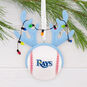 Rays Reindeer Baseball Christmas Ornament hanging on tree image number 2