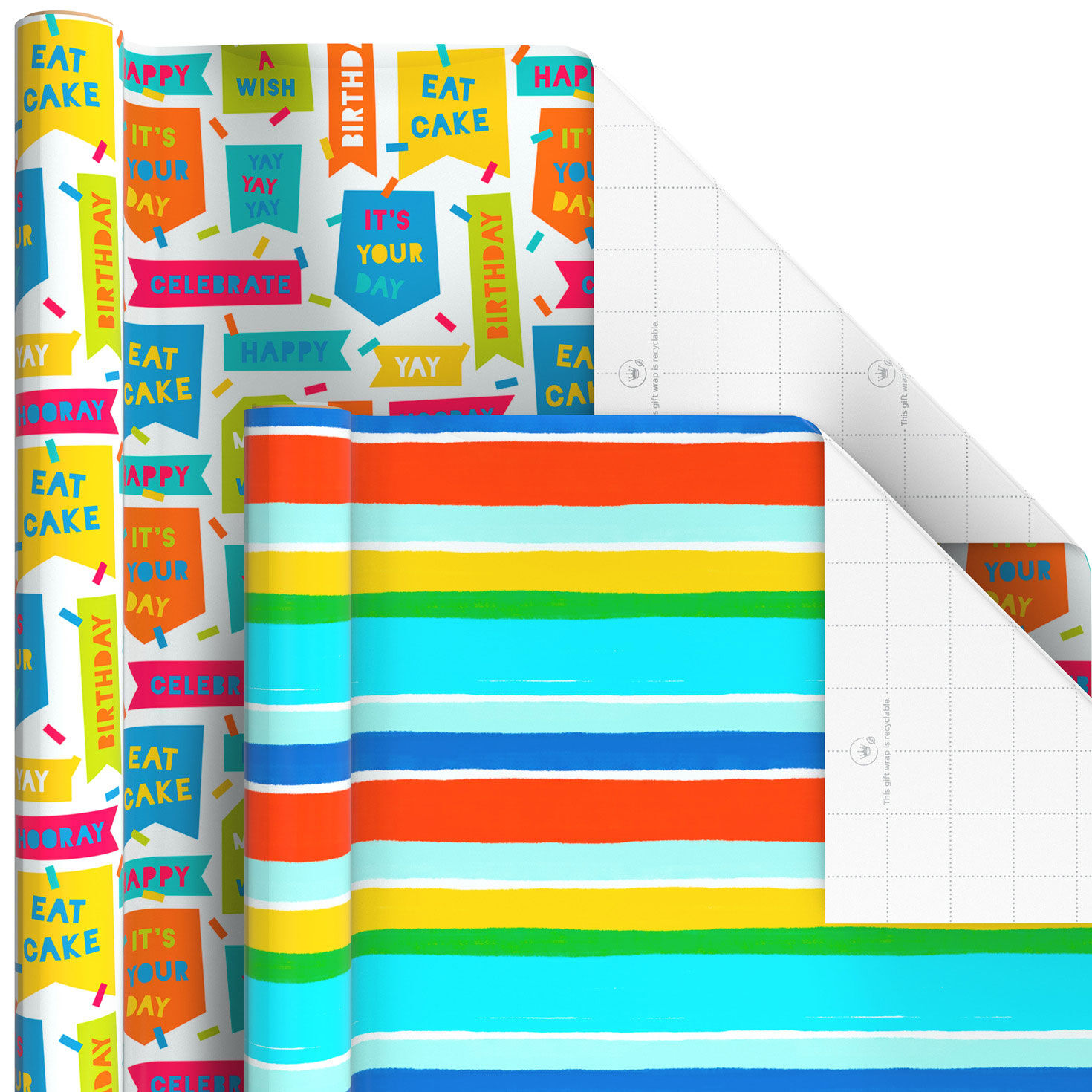 Cake Break 6-Pack Wrapping Paper Assortment, 180 sq. ft., , large image number 6