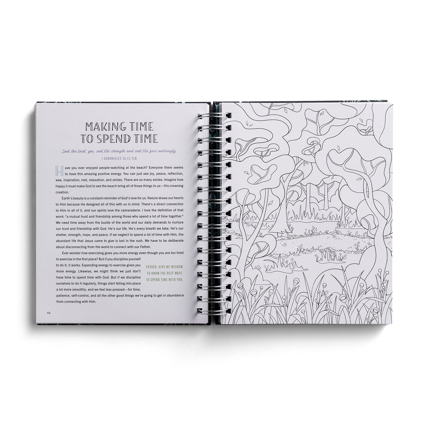 Be Still & Know Spiral Coloring Book inside spread image number 5