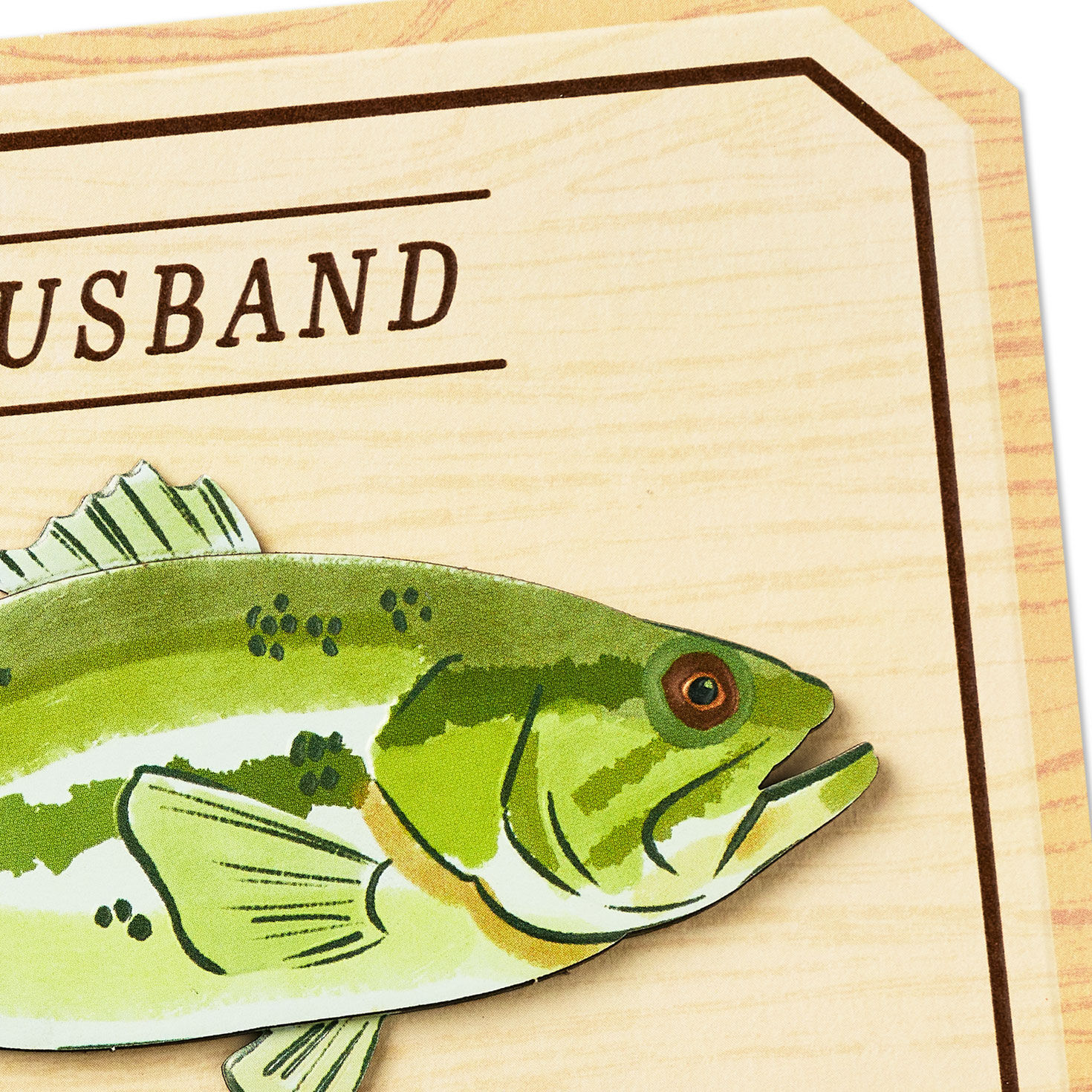Mounted Fish Trophy Husband Birthday Card Card Front Detail image number 4