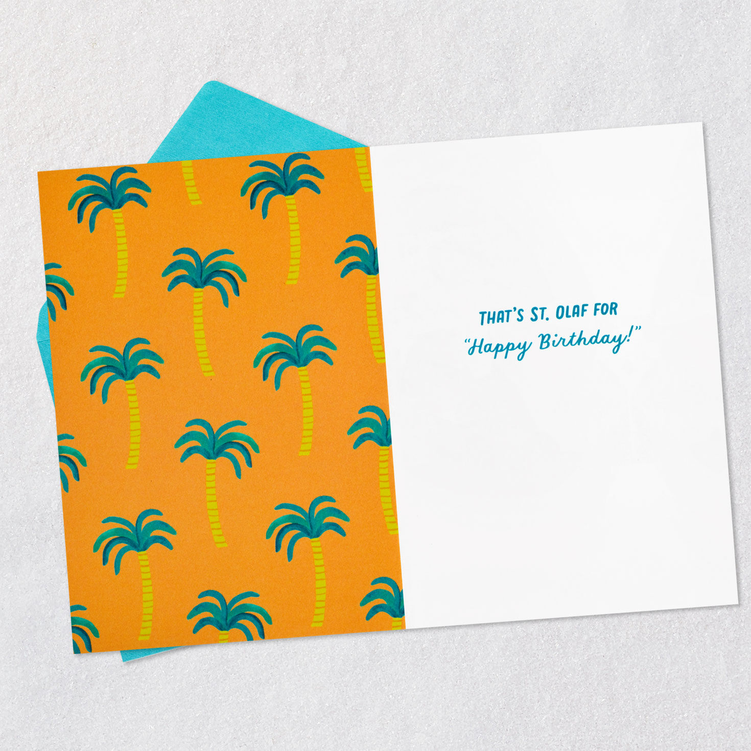 St. Olaf Rose Golden Girls Funny Birthday Card Open card with envelope image number 3