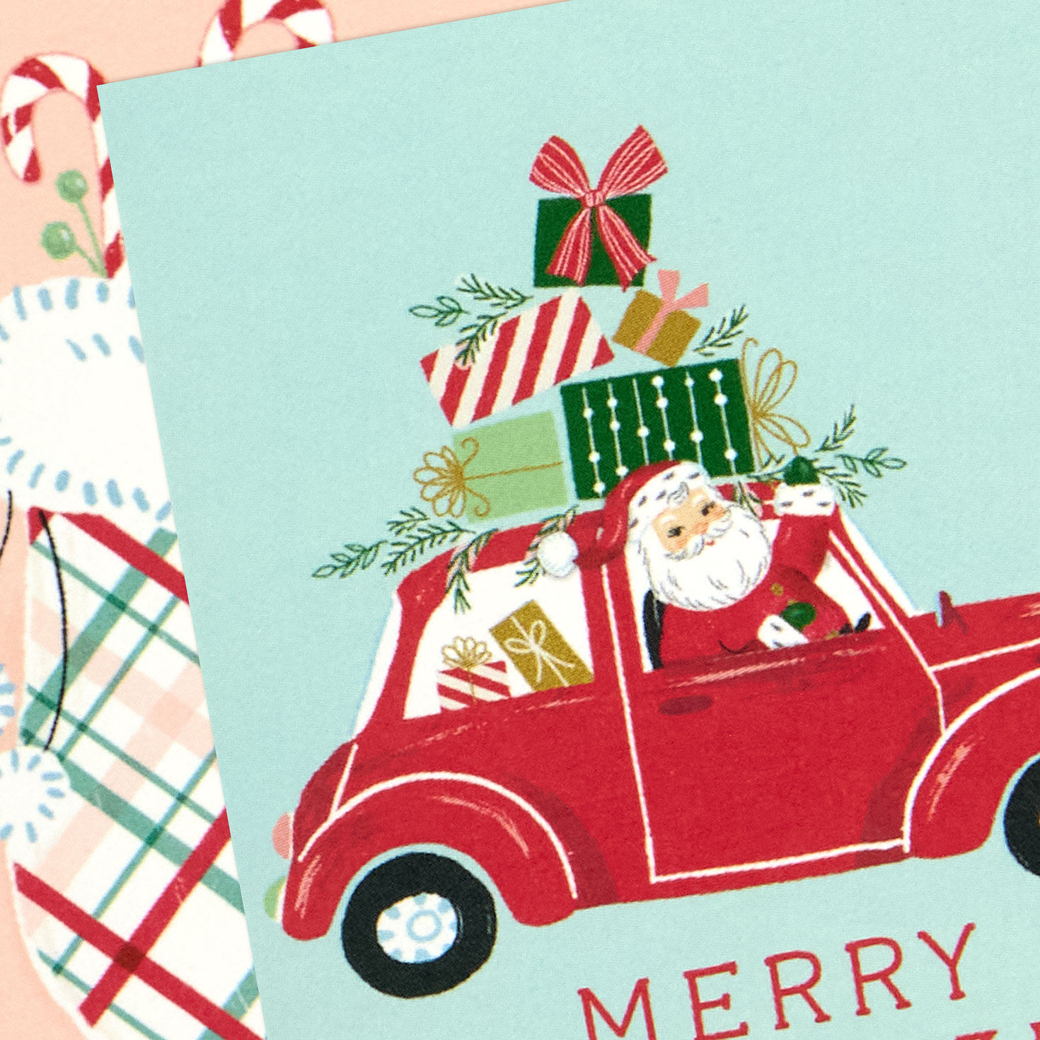 Happy Holidays Retro Mini Cards Pack Cover Detail image number 5