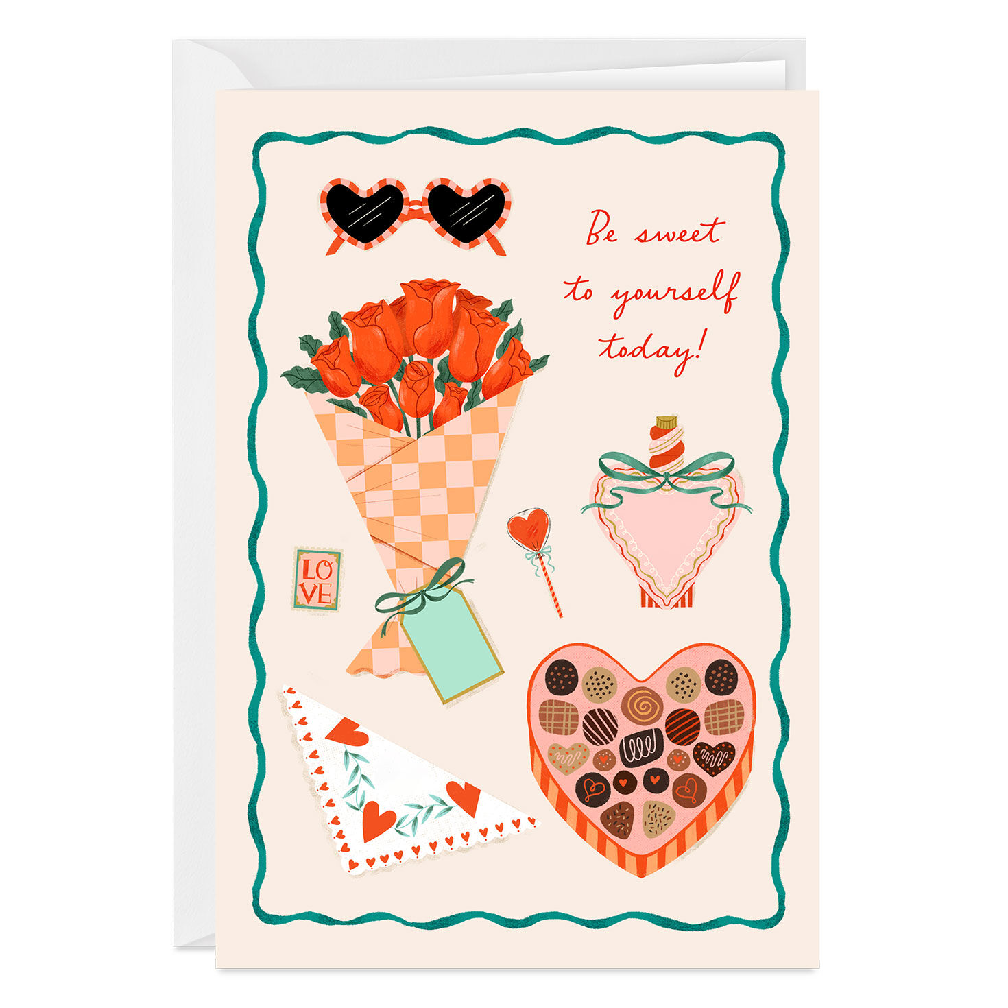 Be Sweet to Yourself Custom Valentine's Day Card