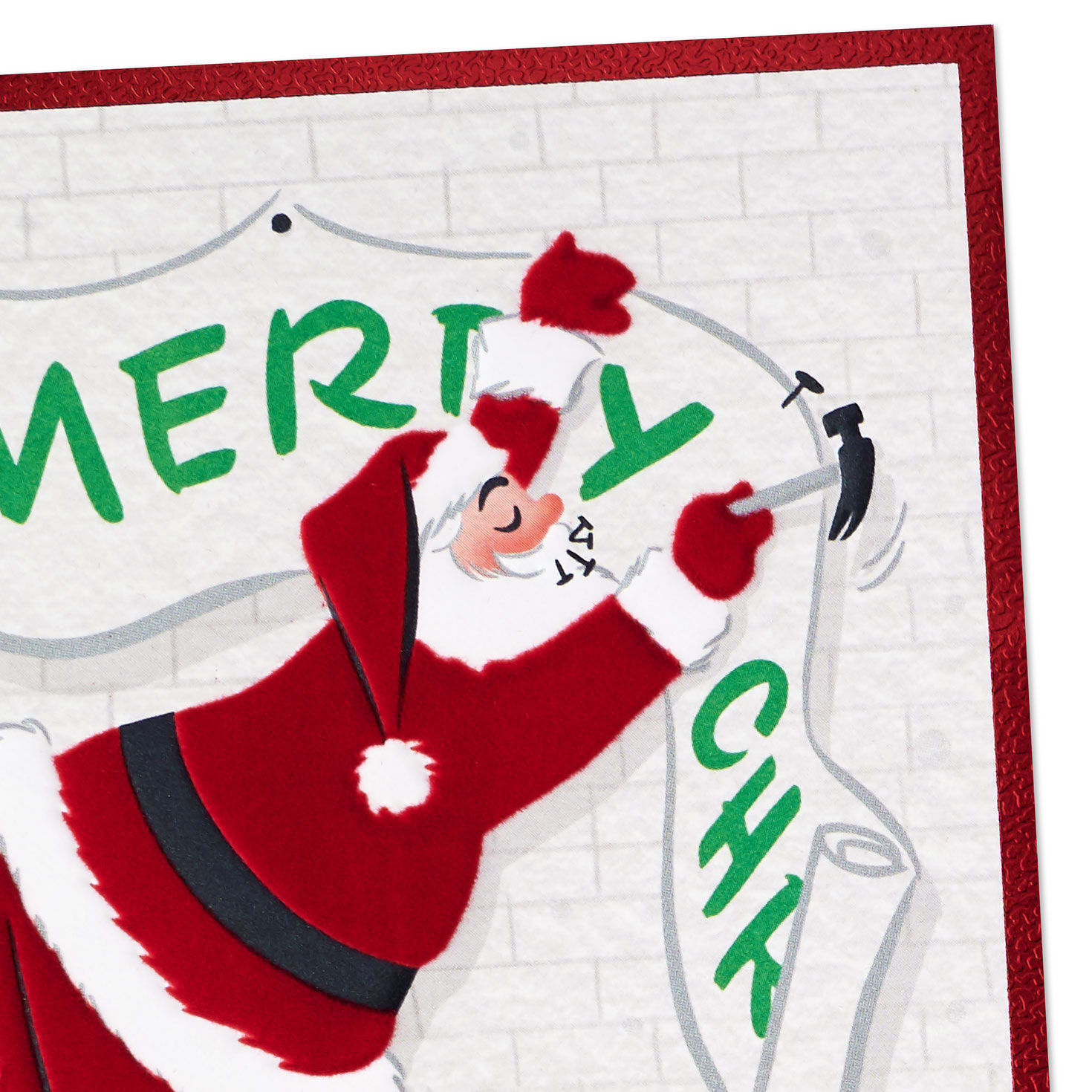 Santa Hanging Banner Christmas Money Holder Card Card Cover Detail image number 5