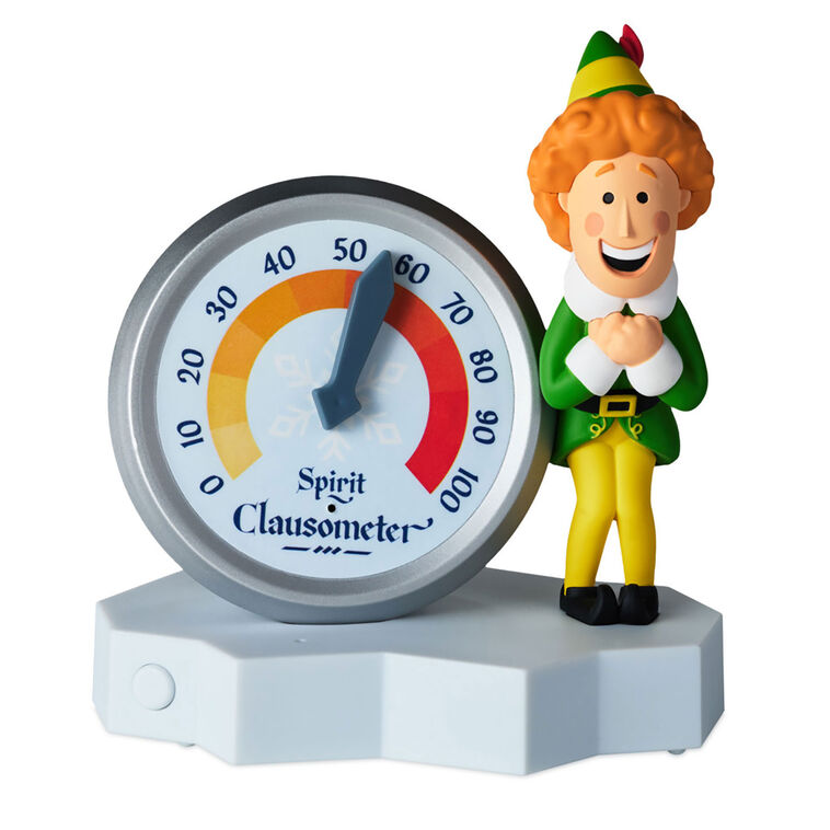 Elf Buddy the Elf™ Spirit Clausometer Figurine With Sound
