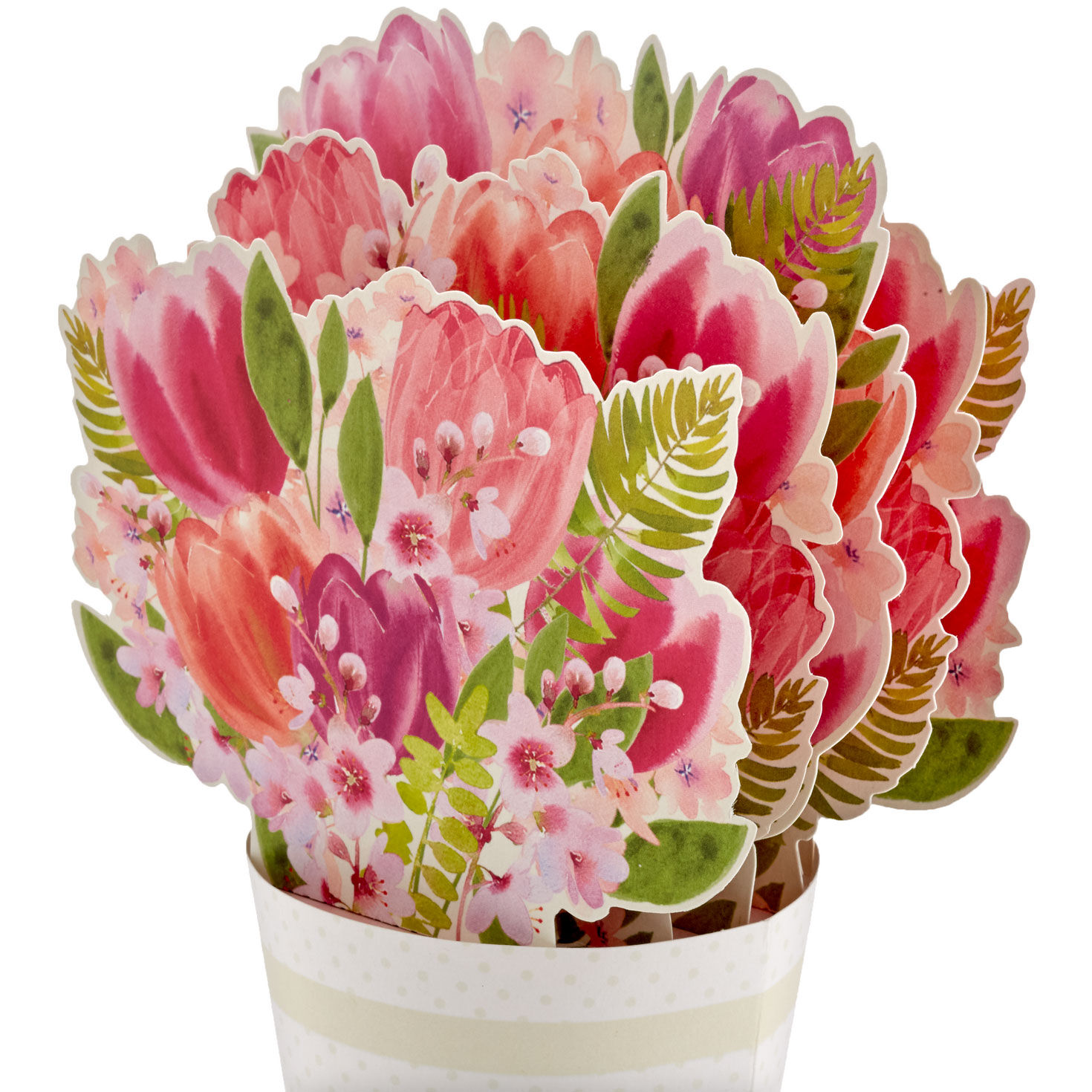 Tulip Flower Bouquet 3D Pop-Up Mother's Day Card pop up detail image number 5
