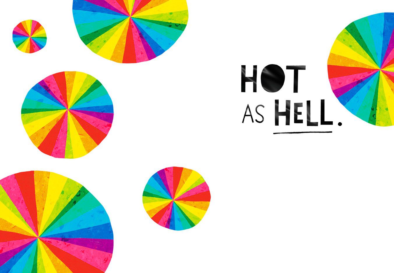 Born Hot Geometric Pattern Just Because Card