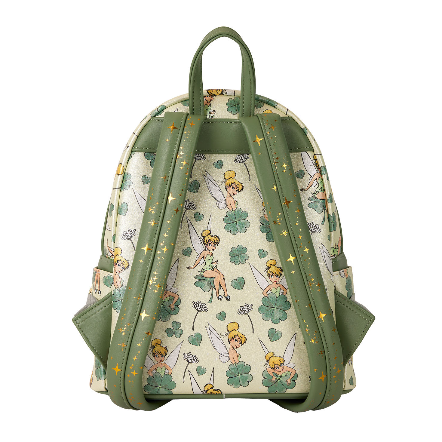 Mini Backpack With Tinker Bell 4-Leaf Clover Print Back image number 2