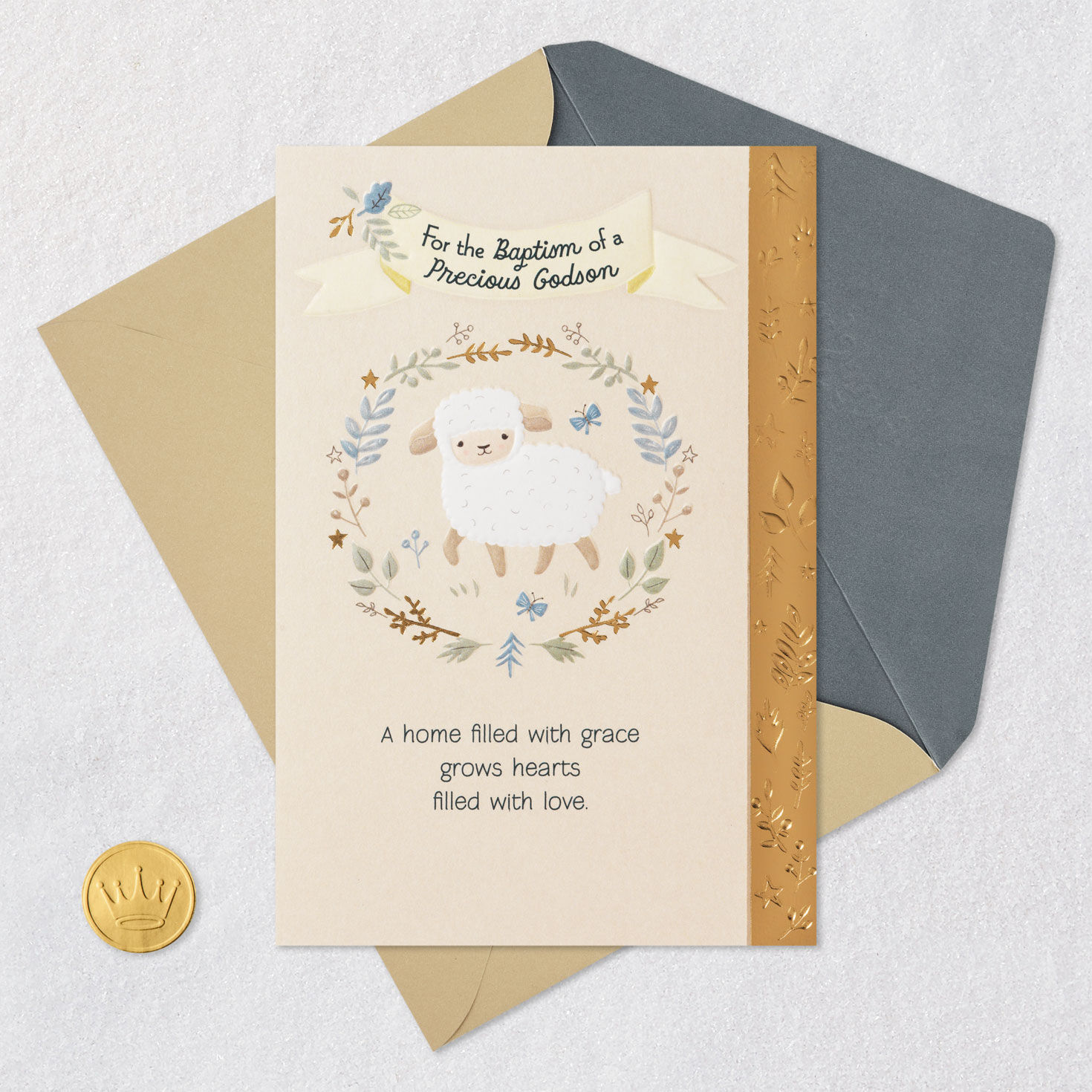 May God Bless You Religious Baptism Card for Godson for only USD 2.99 | Hallmark
