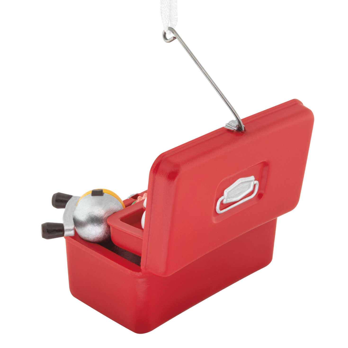 Fishing Tackle Box Christmas Ornament Back image number 6