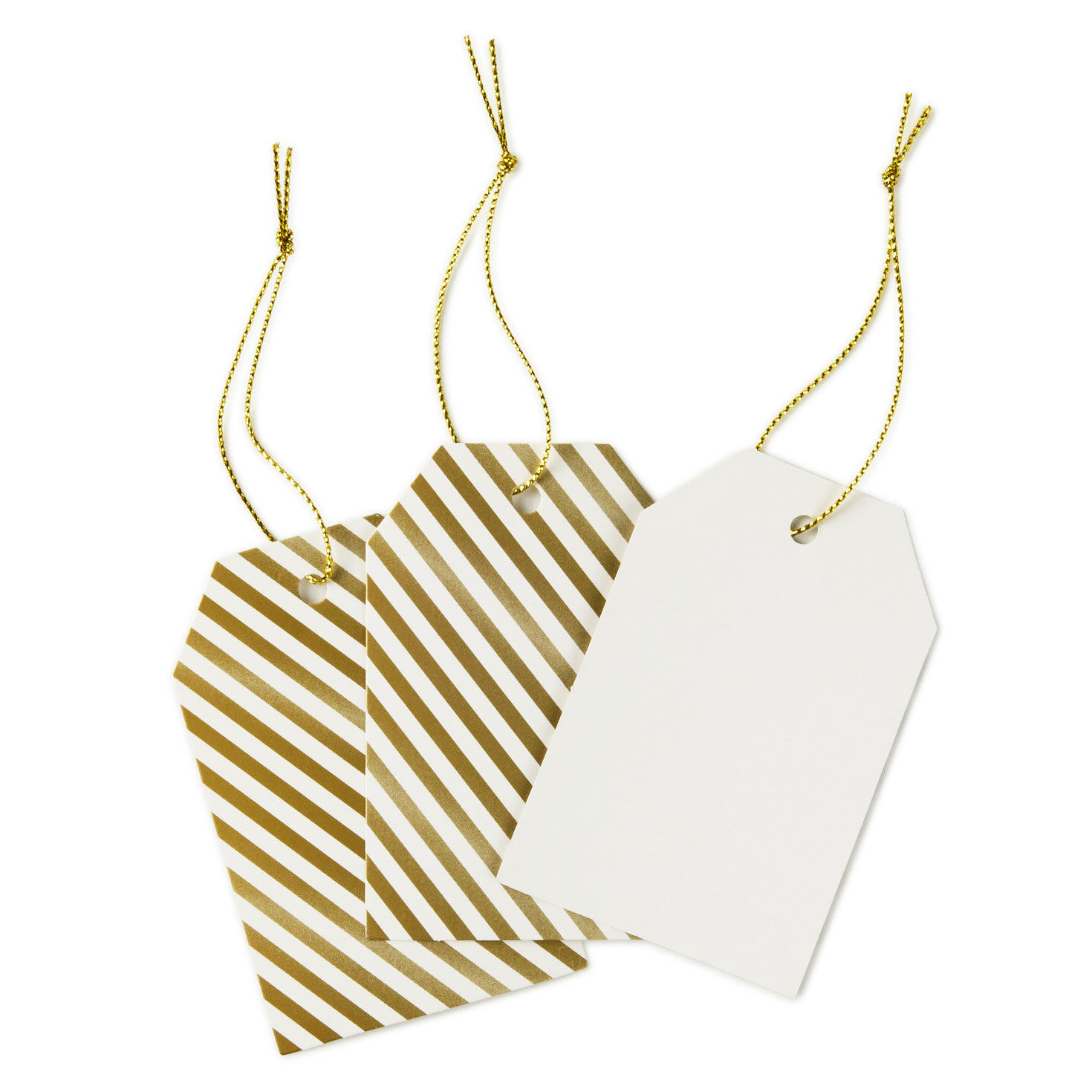 White and Gold Holiday Gift Wrap Accessories upclose view image number 5