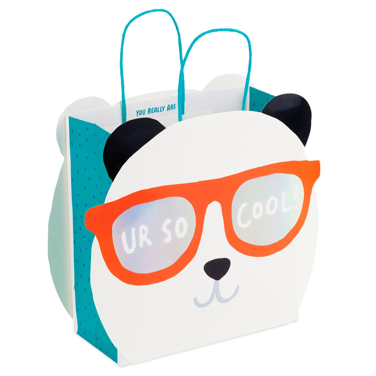 Ur So Cool Panda Face Medium Gift Bag back image number 5