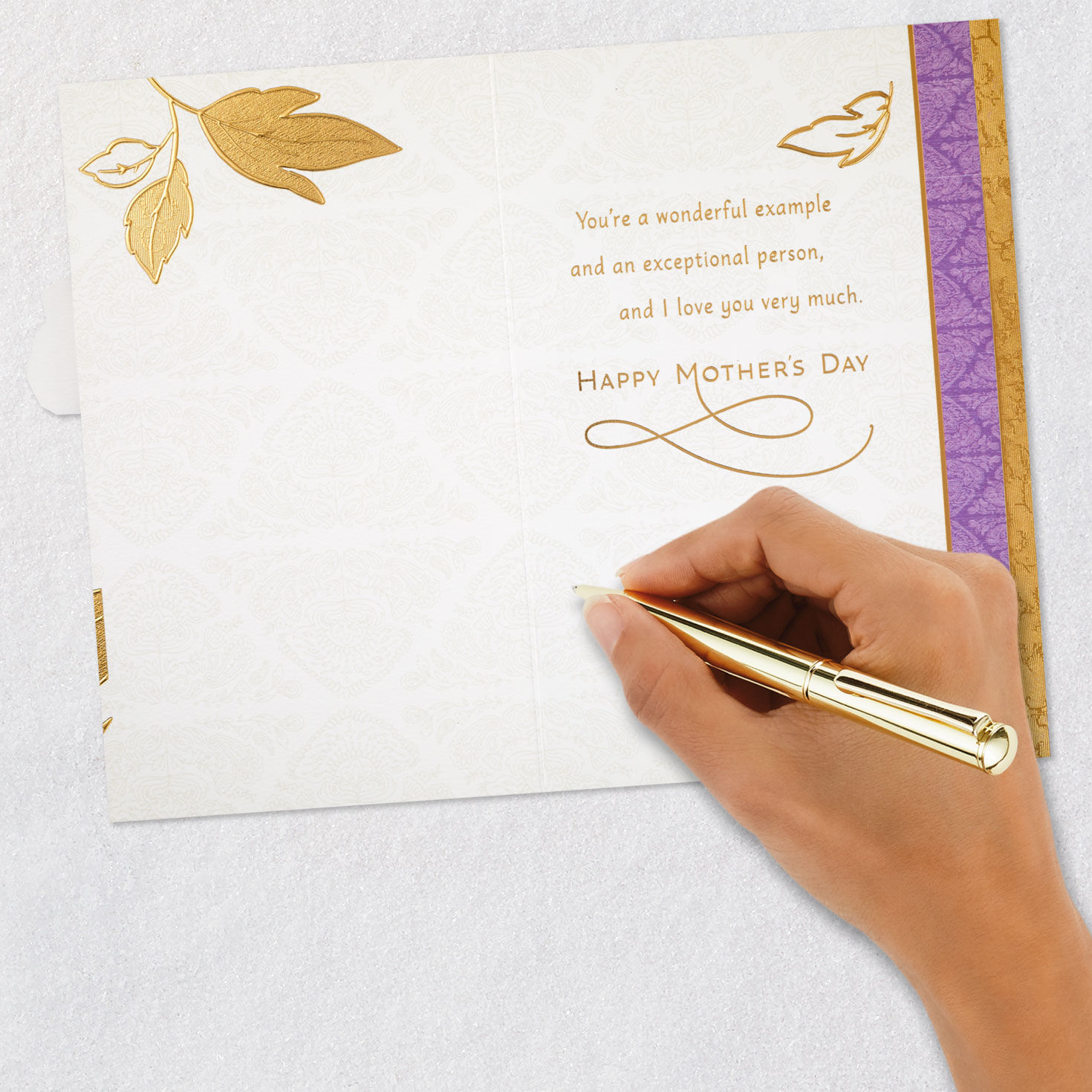 3D Flower Mom Mother's Day Card Signing card image number 6