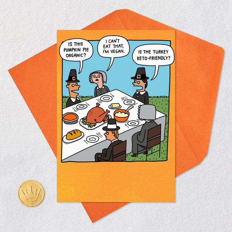 Avoid the Complainers Funny Thanksgiving Card, , large image number 5