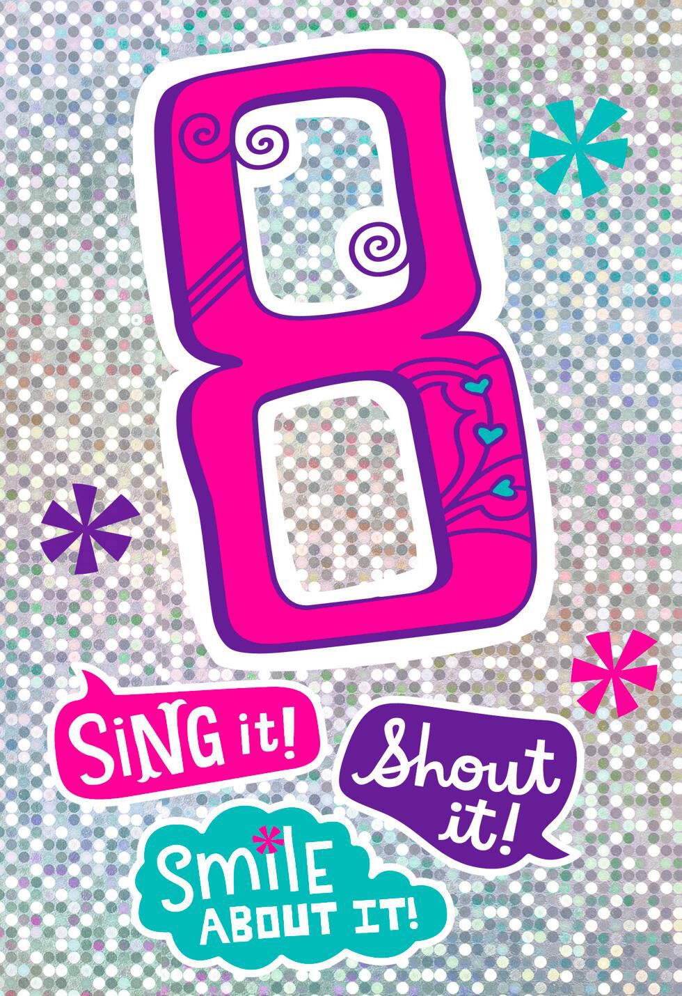 Ready for the Spotlight 8th Birthday Card