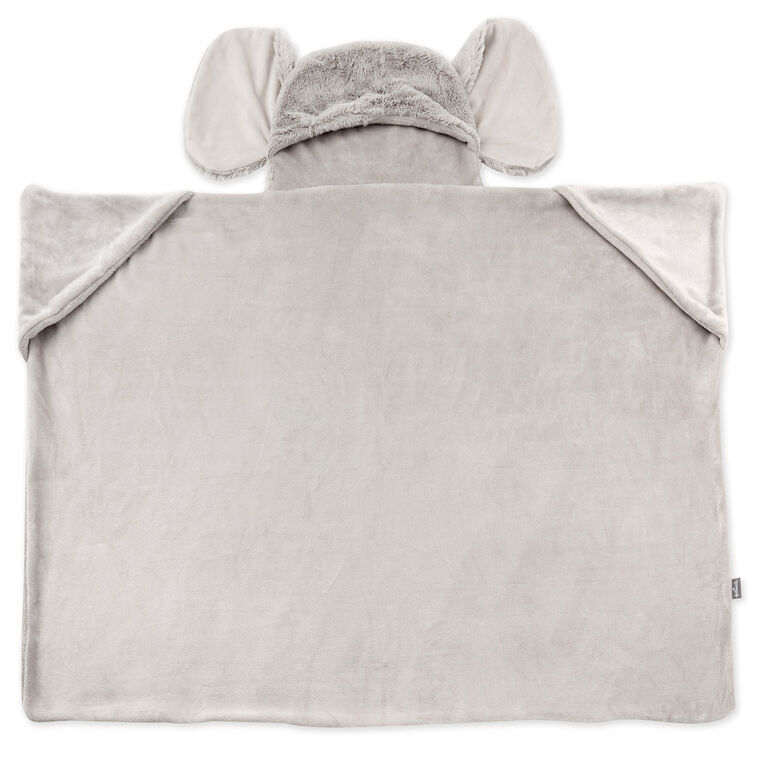 Baby Elephant Hooded Blanket With Pockets  image number 3