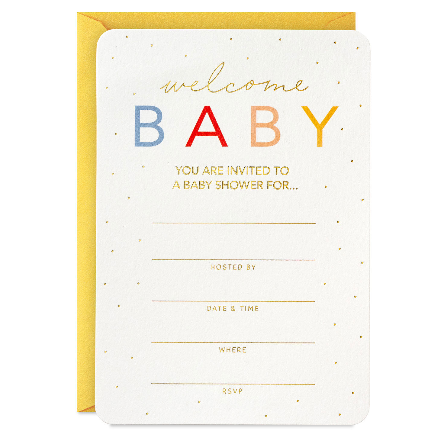 Hallmark baby shower invitations hot sale