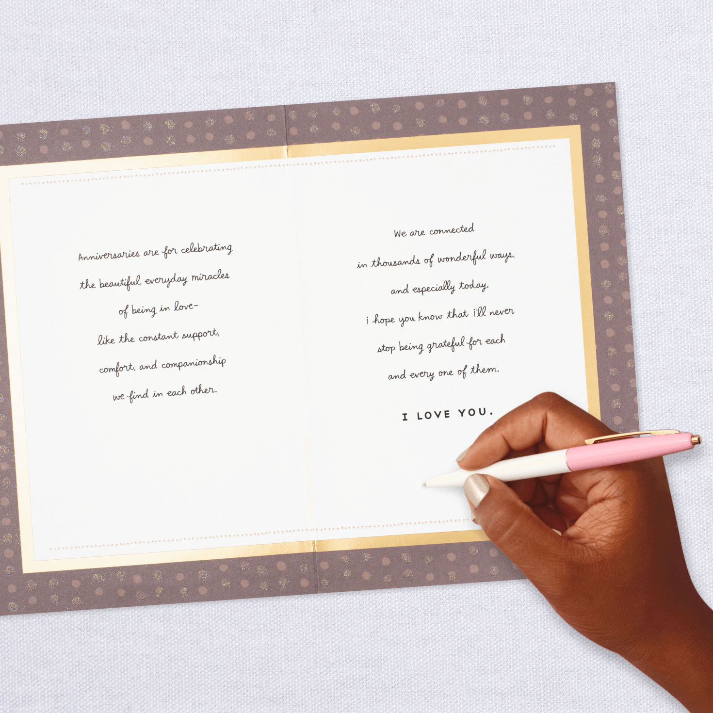 Our Love Makes Every Day Special Anniversary Card, , large image number 7