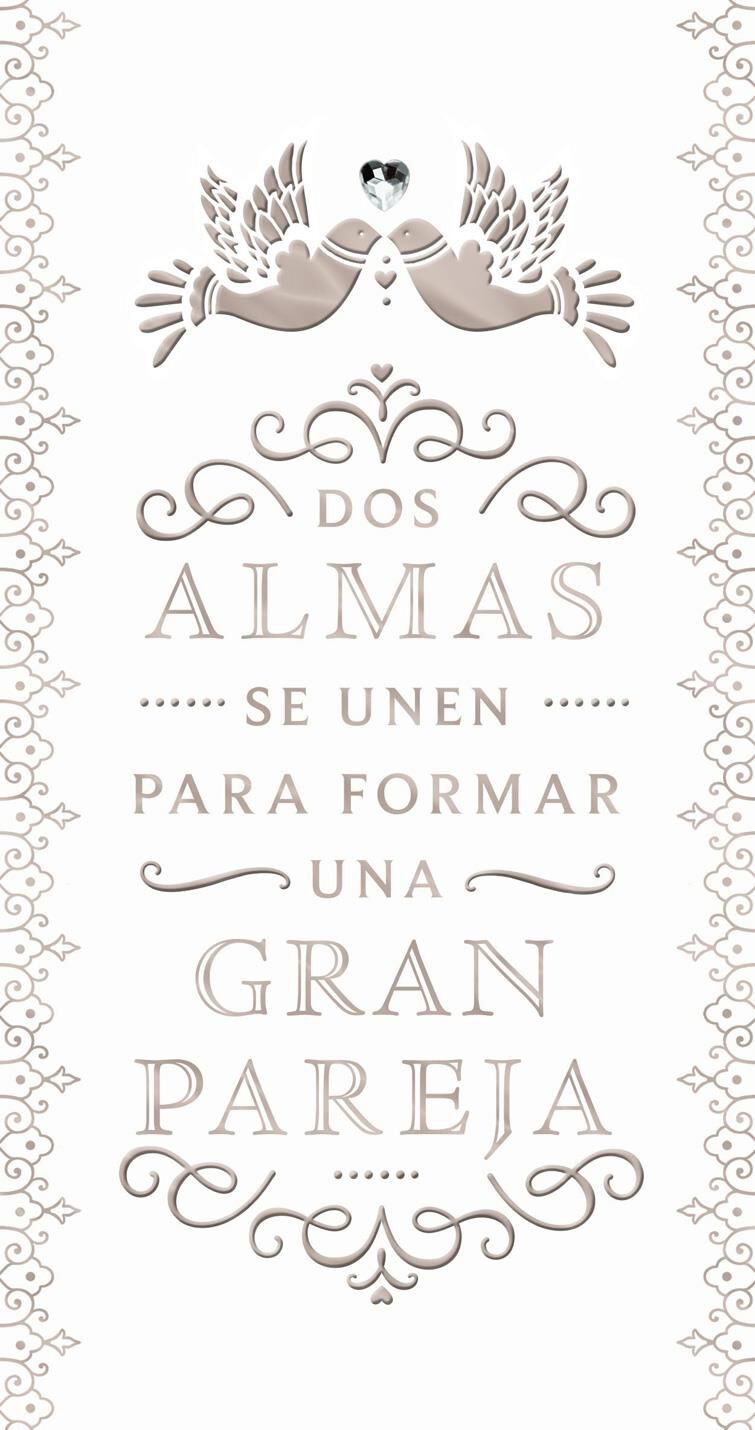 Perfect Pair Spanish-Language Money Holder Wedding Card