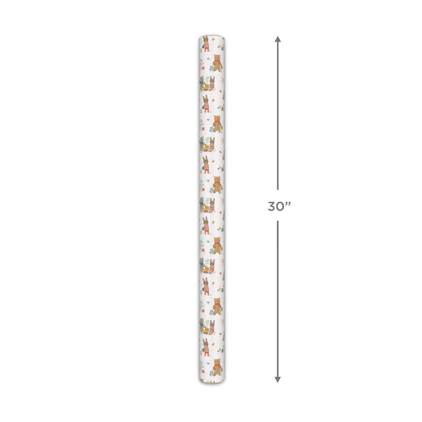 Bear and Bunny Picnic Wrapping Paper, 20 sq. ft. Wrapping Paper Hallmark