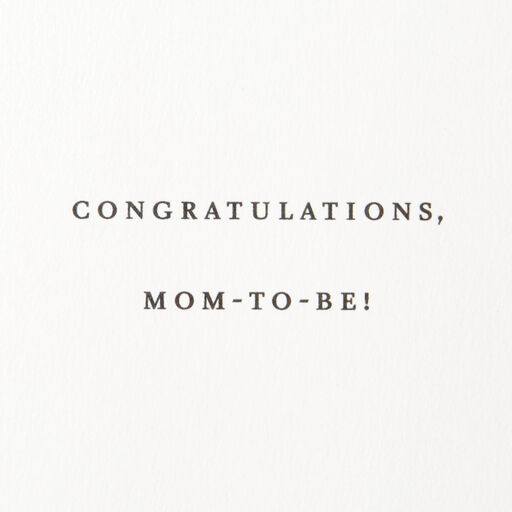 Gorgeous Glow Mom-to-Be Pregnancy Congratulations Card, 